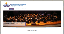 Desktop Screenshot of albanystatesymphonic.org